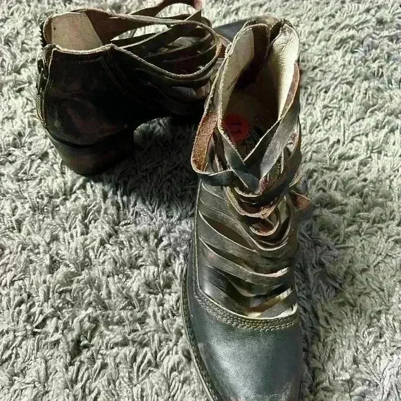 Freebird Sabra Brown Distressed Leather Boot Size 11 - Picture 4 of 12